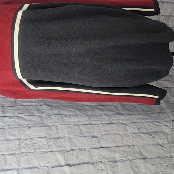 EDDIE BAUER Red, White, and Gray Crew Neck Men's Sweater XL/TG - Picture 4 of 8